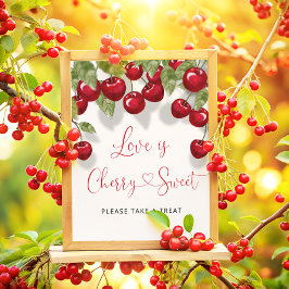 Liebe ist Cherry Sweet Nehmen Sie eine Leckerei Poster