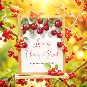 Liebe ist Cherry Sweet Nehmen Sie eine Leckerei Poster