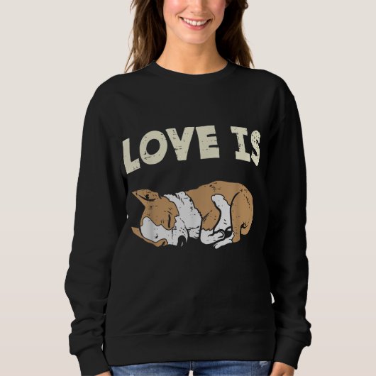 Liebe ist Chihuahua Chiwawa Tier Hund Lover Eigene Sweatshirt (Vorderseite)