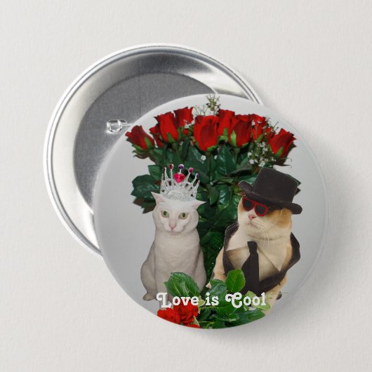 Liebe ist cool button (Vorne & Hinten)