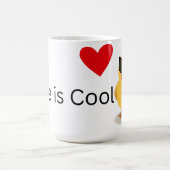Liebe ist Cool Kaffeetasse (Mittel)