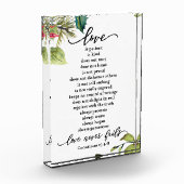 Liebe ist Corinthians Scripture Verse Couple's Fotoblock (Links)