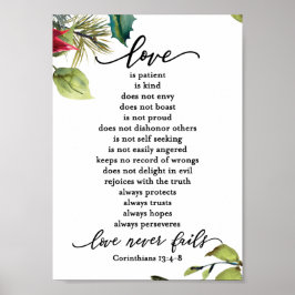 Liebe ist Corinthians Scripture Verse Couple's Poster