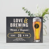 Liebe ist dabei, die Engagement-Partei des Bierkop Einladung (Stehend Vorderseite)