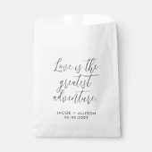 Liebe ist das bestste Abenteuer. Geschenktütchen (Vorderseite)