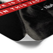 "Liebe ist das Bestste Gesetz" Bahai Typografy Pos Poster (Ecke)