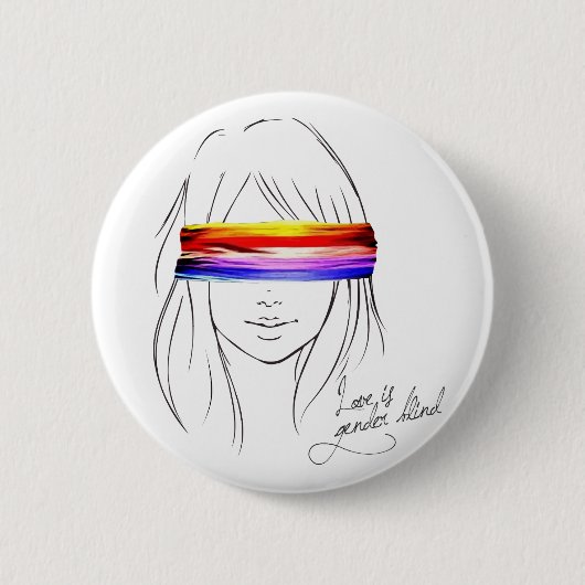 Liebe ist das blinde Geschlecht Button (Vorderseite)