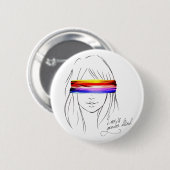 Liebe ist das blinde Geschlecht Button (Vorne & Hinten)