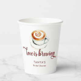 Liebe ist das Brautparty Breing Coffee Pappbecher