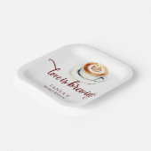 Liebe ist das Brautparty Breing Coffee Pappteller (Gewinkelt)