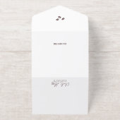 Liebe ist das Breaking Coffee Theme Brautparty All-in-One-Einladung (Außenseite)