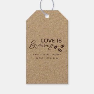 Liebe ist das Breaking Coffee Theme Brautparty Geschenkanhänger