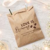 Liebe ist das Breaking Coffee Theme Brautparty Geschenktütchen (Ausgeschnitten)