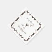 Liebe ist das Breaking Coffee Theme Brautparty Serviette (Ecke)