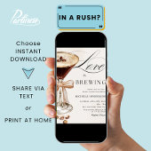 Liebe ist das Brechen Cocktail Brautparty Einladung