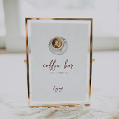 Liebe ist das Brechen Coffee Bar Sign Poster