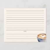 Liebe ist das Brechen Coffee Brautparty Rezept Car (Rückseite)