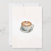 Liebe ist das Brechen Coffee Bridal Couple Dusche Einladung (Rückseite)