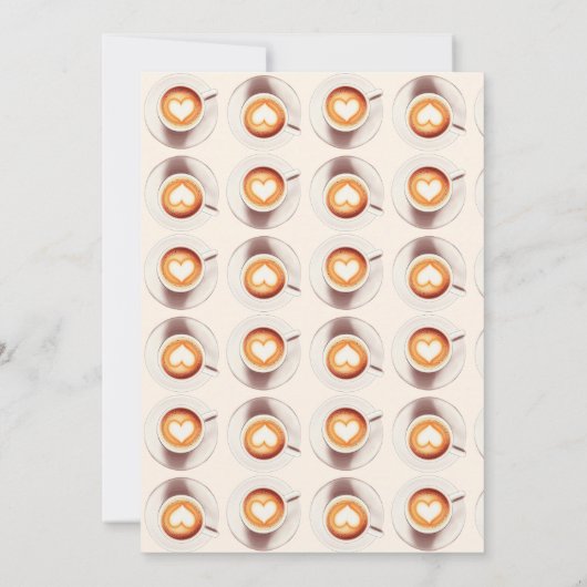 Liebe ist das Brechen Coffee Cup Herz-Brautparty Einladung (Rückseite)