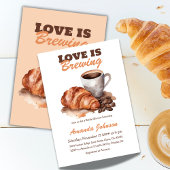 Liebe ist das Brechen Coffee Französisches Brautpa Einladung