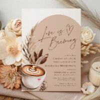 Liebe ist das Brechen Coffee Pampas Brautparty