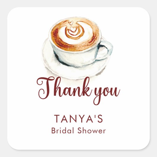 Liebe ist das Brechen des Brautparty Quadratischer Aufkleber (Vorderseite)