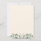 Liebe ist das Brechen des Eukalyptus-Brautparty Einladung (Rückseite)