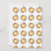 Liebe ist das Brechen des Kaffee-Cup-Brautparty Einladung (Rückseite)