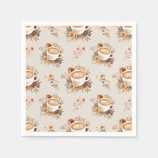 Liebe ist das Brechen des Kaffeefallen Brautparty Serviette (Vorderseite)