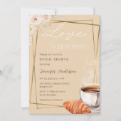 Liebe ist das Brechen des Pariser Kaffee-Brautpart Einladung (Vorderseite)