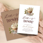 Liebe ist das Brechen Kaffee Blumenkohl Brautparty Einladung