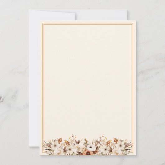 Liebe ist das Brechen von Blumenkaffee Brautparty Einladung (Rückseite)