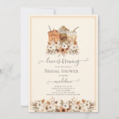 Liebe ist das Brechen von Blumenkaffee-Brautparty Einladung (Vorderseite)