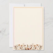 Liebe ist das Brechen von Blumenkaffee-Brautparty Einladung (Rückseite)