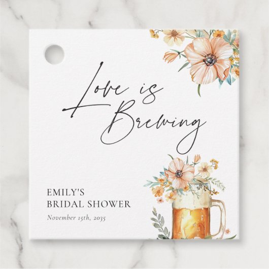 Liebe ist das Brechen von Brautparty Geschenkanhänger (Vorderseite)