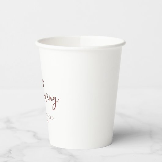 Liebe ist das Brechen von Brautparty Kaffee Cup Pappbecher (Links)