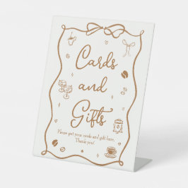 Liebe ist das Brechen von Brautparty-Karten und Ge Sockelschild