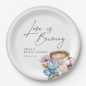 Liebe ist das Brechen von Brautparty Pappteller (Vorderseite)