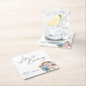 Liebe ist das Brechen von Brautparty Rechteckiger Pappuntersetzer (Vor Ort)