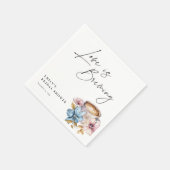 Liebe ist das Brechen von Brautparty Serviette (Ecke)