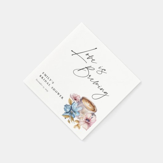 Liebe ist das Brechen von Brautparty Serviette (Ecke)