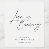 Liebe ist das Brechen von Brautparty Weinetikett (Einzelnes Label)