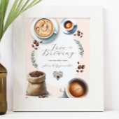 Liebe ist das Brechen von Kaffee Bar Tabletop-Zeic Poster