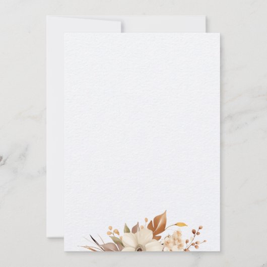 Liebe ist das Brechen von Kaffee Blumenkohl Brautp Einladung (Rückseite)