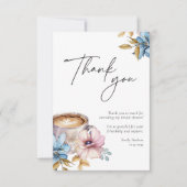 Liebe ist das Brechen von Kaffee Brautparty Dankeskarte (Vorderseite)