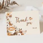 Liebe ist das Brechen von Kaffee Brautparty Dankeskarte<br><div class="desc">Bringen Sie Wärme, Liebe und Kreativität zu Ihrem Brautparty mit unserer Liebe ist Brewing Coffee Brautparty Dankeschön Card. Diese Dankeschön-Karte mit einer bezaubernden Kaffee-Tasse und einem zarten Design in der Blume fügt Ihrem Brautparty eine einzigartige und personalisierte Touch hinzu. Ideal, um den Gästen, die Ihren fröhlichen Moment teilten, Dankbarkeit zu...</div>