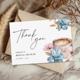 Liebe ist das Brechen von Kaffee Brautparty Dankeskarte