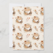Liebe ist das Brechen von Kaffee Brautparty Einladung (Rückseite)