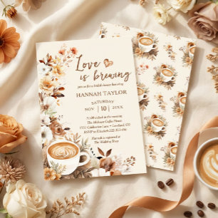 Liebe ist das Brechen von Kaffee Brautparty Einladung