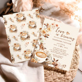 Liebe ist das Brechen von Kaffee Brautparty Einladung